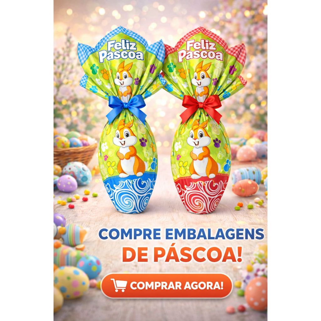 50uni. Sacos Para Embalar Ovo Páscoa Envelope Express Envelope 25x25cm