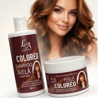 Kit Máscara Tonalizante E Shampoo Avelã Acobreado Chocolate Morena Iluminada - S/ Amônia 2x300ml em Oferta na Shopee