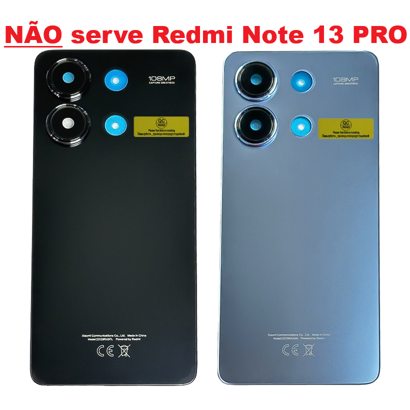 Tampa Trás Traseira ORIGINAL Para Redmi Note 13 4G