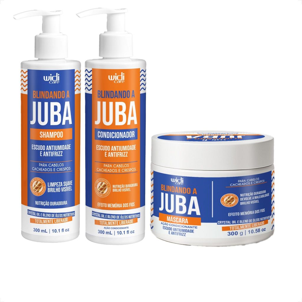 Kit Blindando a Juba - Widi Care: Shampoo + Condicionador + Máscara
