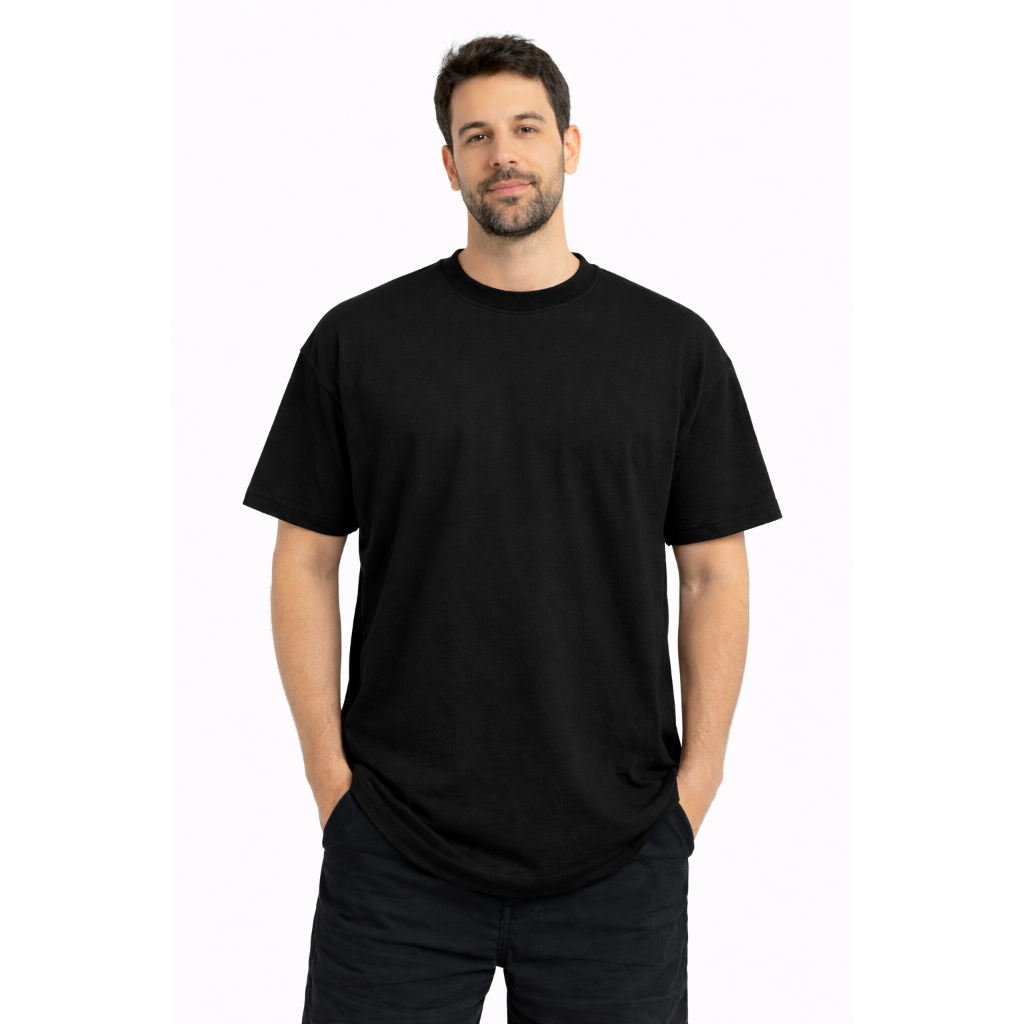 Camiseta OverSized Street wear 100% Algodão Lisa em Oferta na Shopee