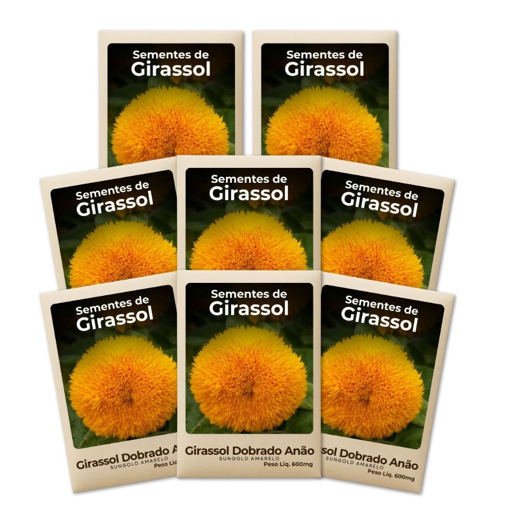 Sementes de Girassol Anão Alta Taxa de Germinação Sementes de Flores Premium Alta Germinação