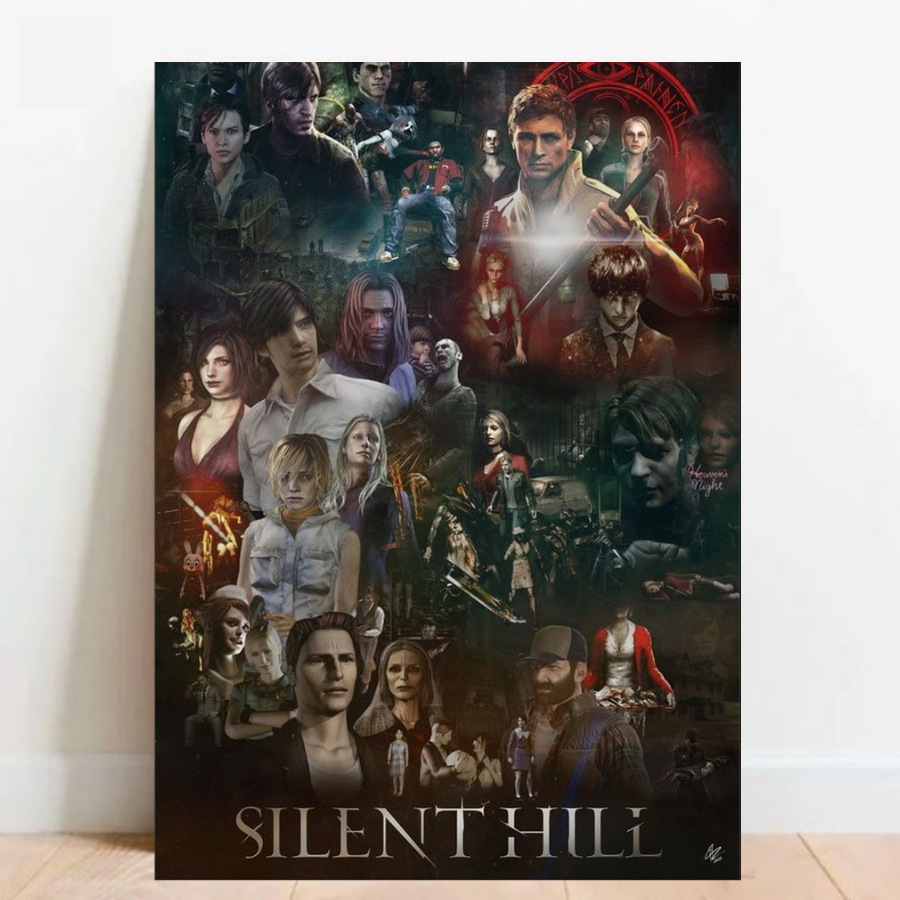 Quadro Placas Decorativas Poster geek Silent Hill Video Games 017