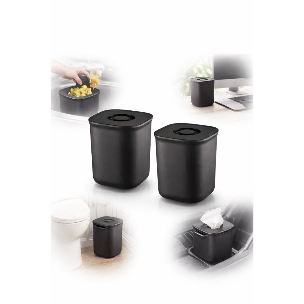 Kit 2 Lixeira Pia Cozinha 4l Cesto De Lixo C/ Tampa em Oferta na Shopee