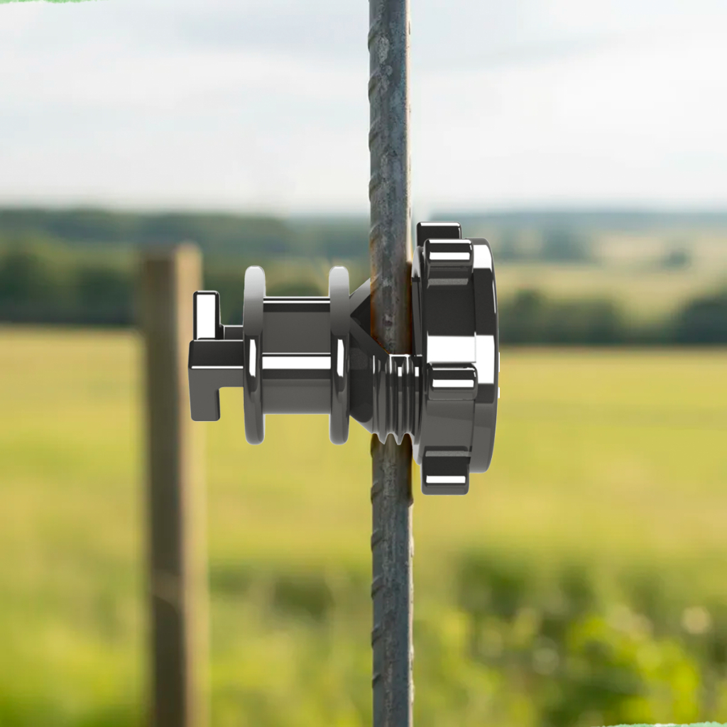 Kit Isolador Vergalhão Rosca Até 1/2 Preto Cerca Elétrica Rural 50 Unidades em Oferta na Shopee