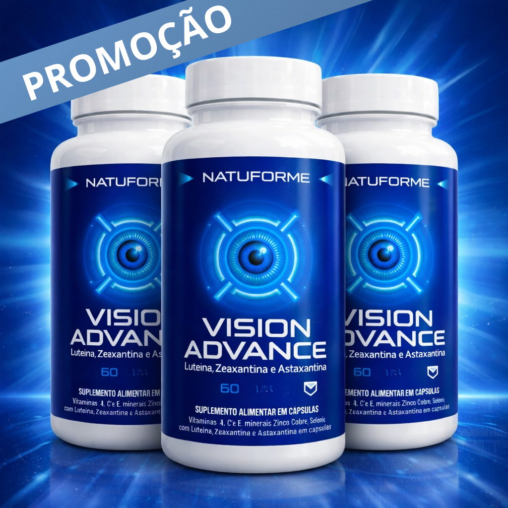 Luteina Zeaxantina e Astaxantina ORIGINAL Suplemento Visão Vision Advance - KIT 03 POTES em Oferta na Shopee
