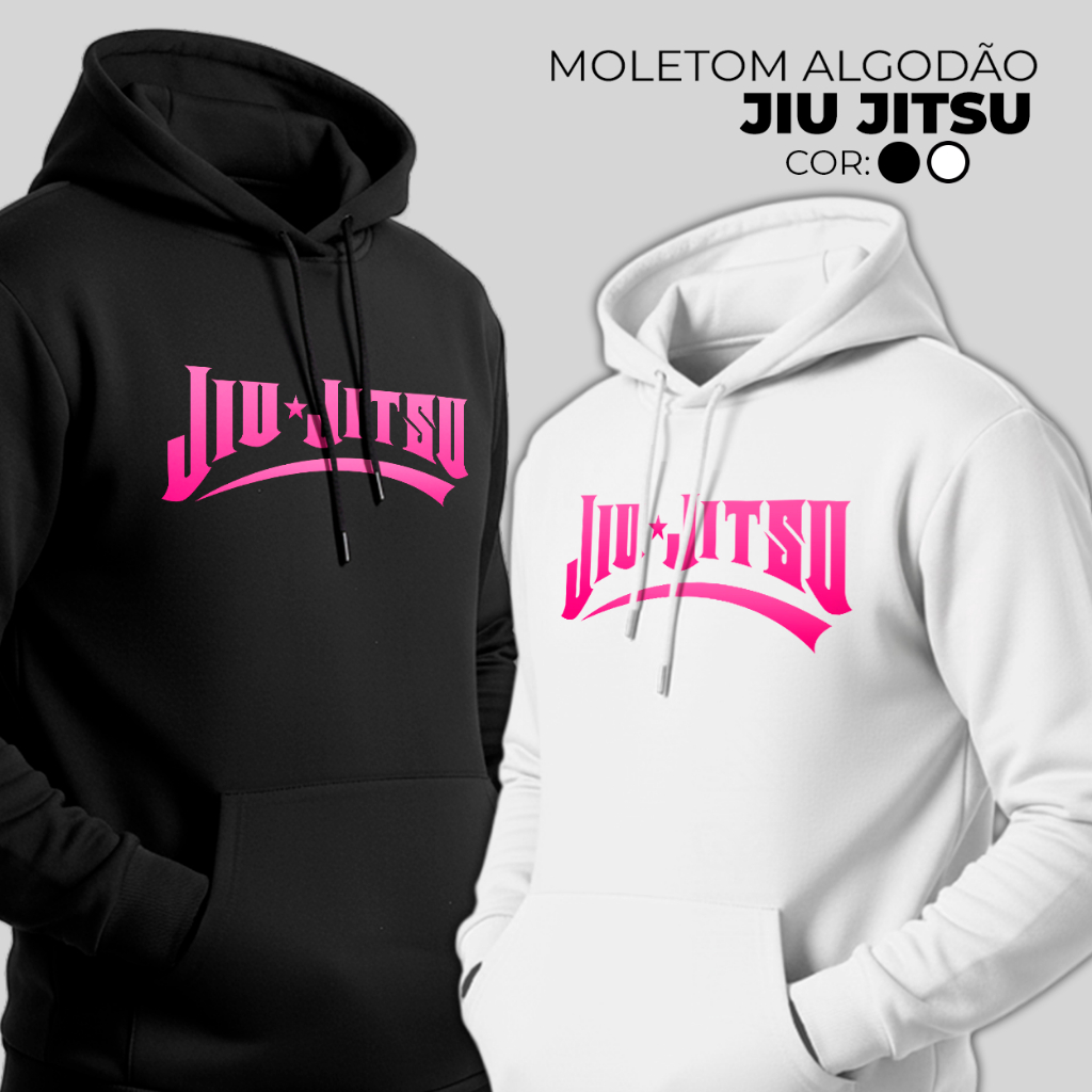 Moletom Feminino Jiu Jitsu Preto Alta Qualidade em Oferta na Shopee