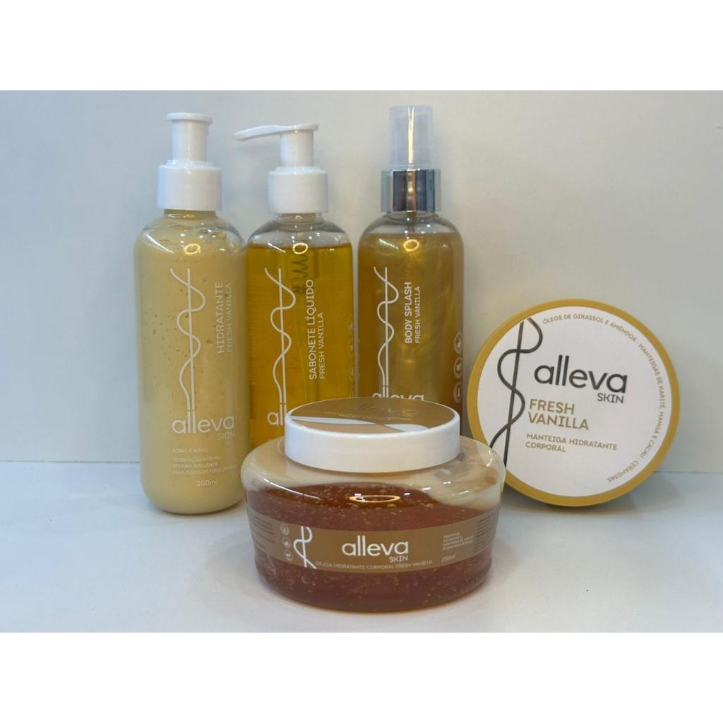 Kit Fresh Vanilla C/ 5 Itens Manteiga Sabonete Geleia Body Splash - Alleva em Oferta na Shopee