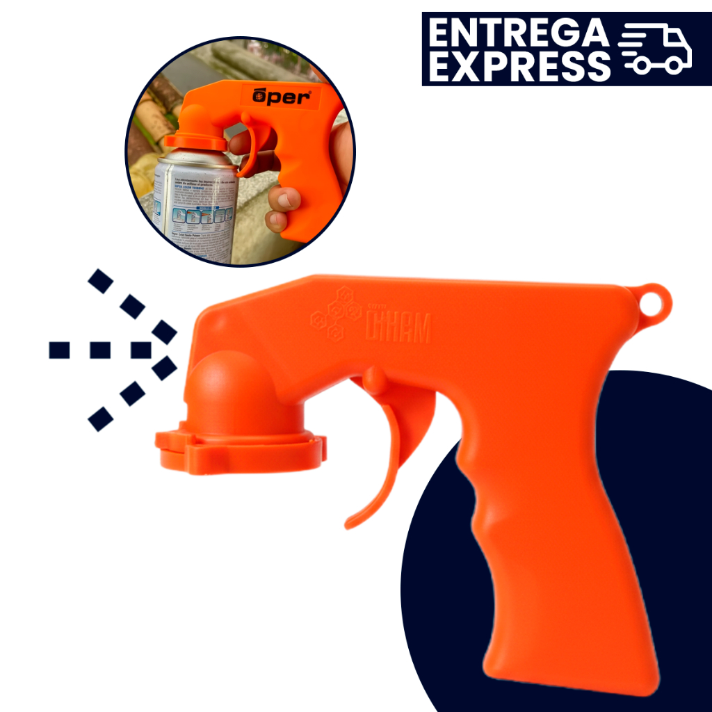 PISTOLA UNIVERSAL APLICADORA COM GATILHO PARA LATAS DE SPRAY DE TINTA, VERNIZ, LUBRIFICANTES em Oferta na Shopee