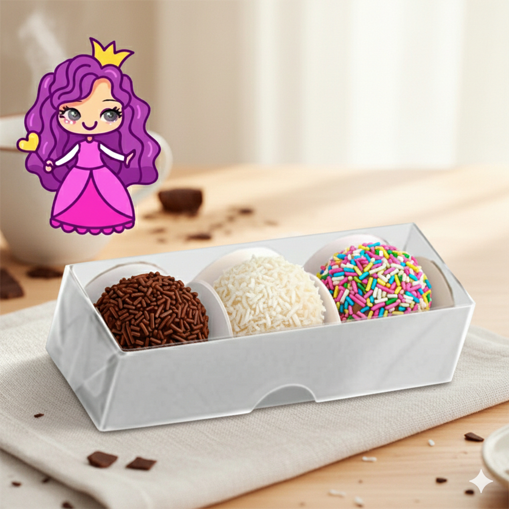 Embalagem M70 Tampa Pvc Crystal Virgem e Fundo em papel cartão Colorido- 11,5x04x03 - pacote com 10 unidades em Oferta na Shopee