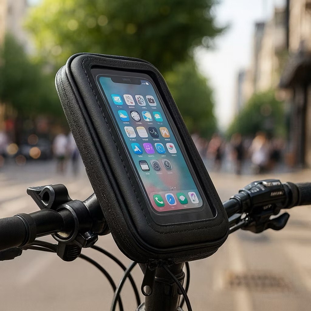 Suporte De Celular Bicicleta Moto C/ Ziper Prova D'agua 6.7 Polegadas ( LE-030D )