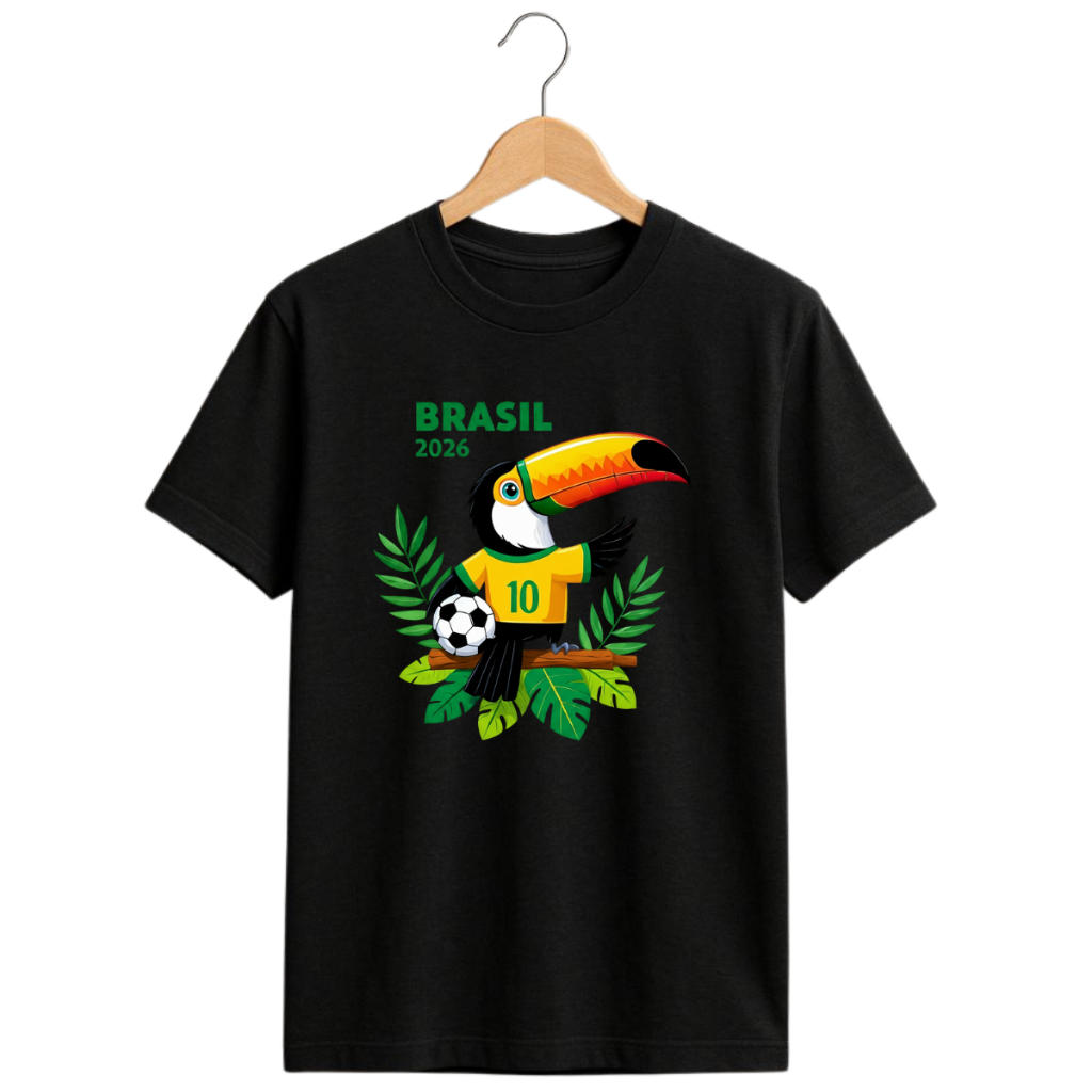 Camiseta Copa 2026 Tucano Unissex Futebol Torcida Casual Confortável Camisa Brasil em Oferta na Shopee