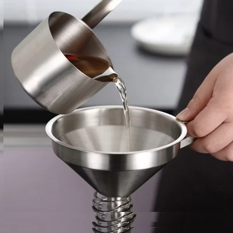 Funil Em Inox, Qualidade para Evitar Desperdícios, Para Cozinhas, Restaurantes, Laboratórios, Uso em Geral