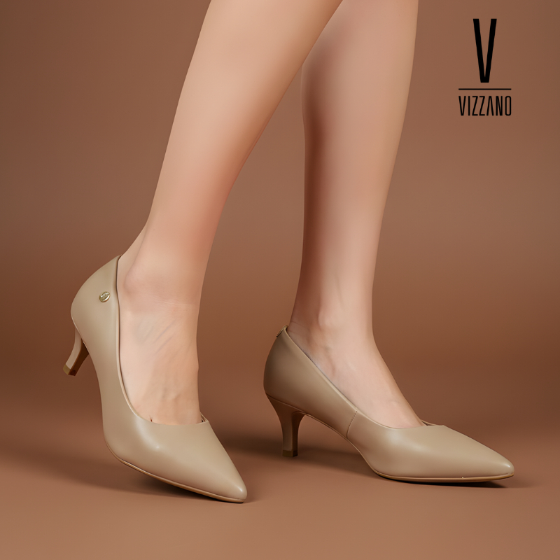Sapato Scarpin Vizzano Feminino Salto Fino 5cm Fosco