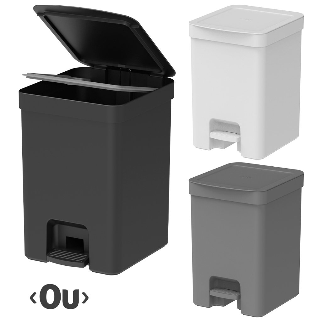 Lixeira 12L com Pedal e Tampa Ou - Linha Truim em Oferta na Shopee