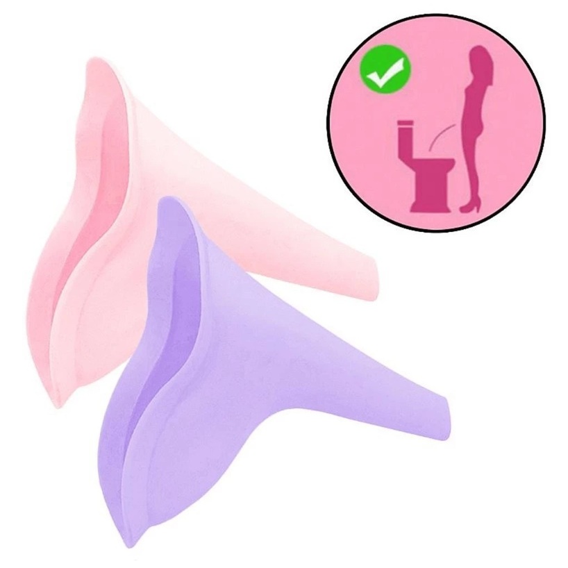 Urinol Feminino Portátil de Silicone – para Carnaval Viagens Show Eventos - Discreto Reutilizável