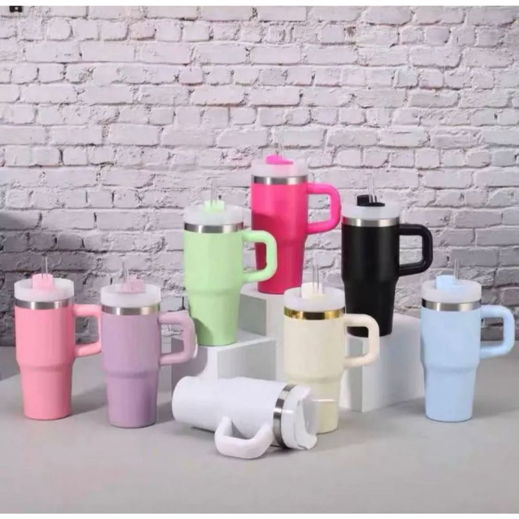 Imagem Copo Garrafa Térmica 420ml/600ml Resistente – Mantém Bebidas Frias ou Quentes por mais tempo 420ML COPO