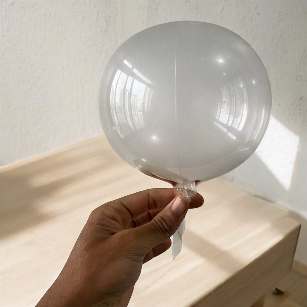 25 Mini Balão Bubble Crista Transparente Centro de Mesa 10 Polegadas 25cm