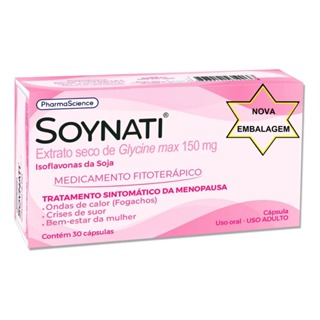 Soynati Com 30 Cápsulas - Isoflavonas De Soja - Menopausa em Oferta na Shopee