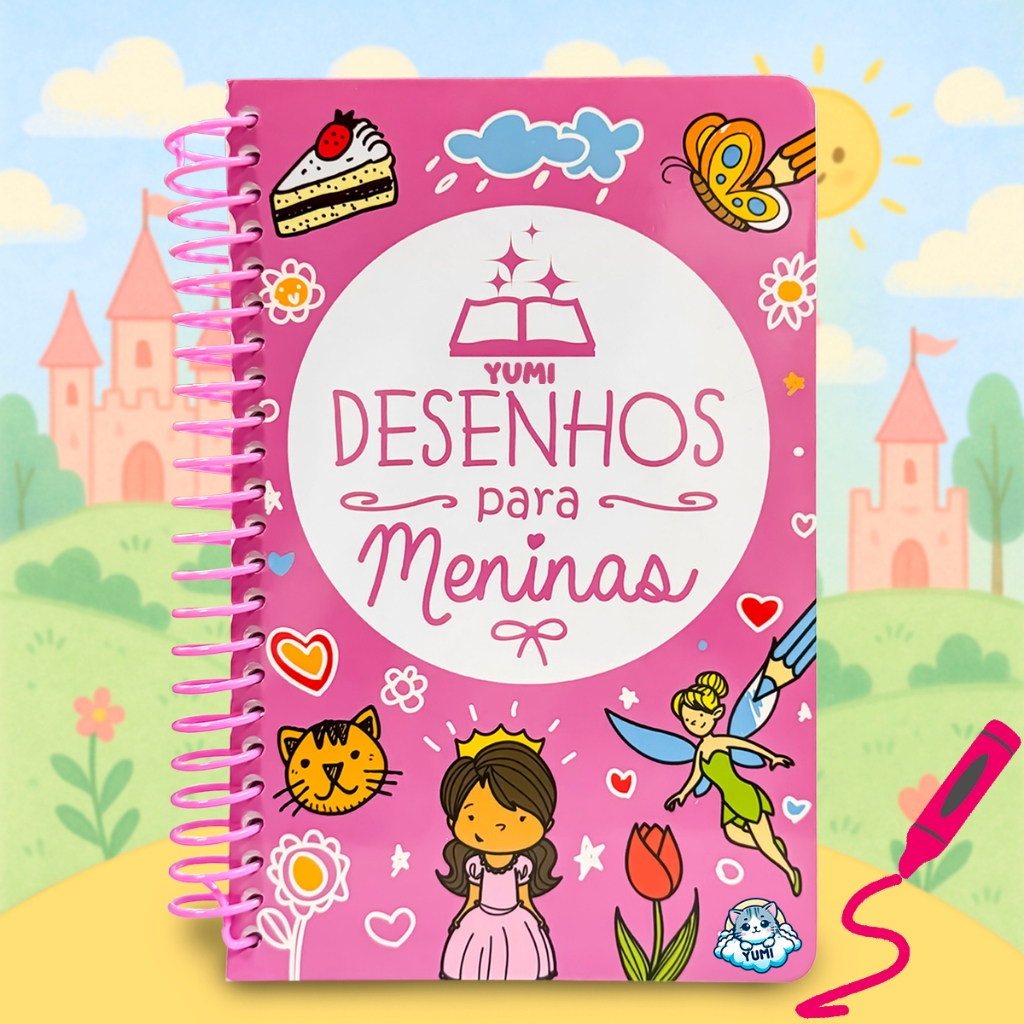 Livro Infantil 365 Desenhos Para Meninas Livro De Pintura Desenhos Para Colorir Rosa em Oferta na Shopee