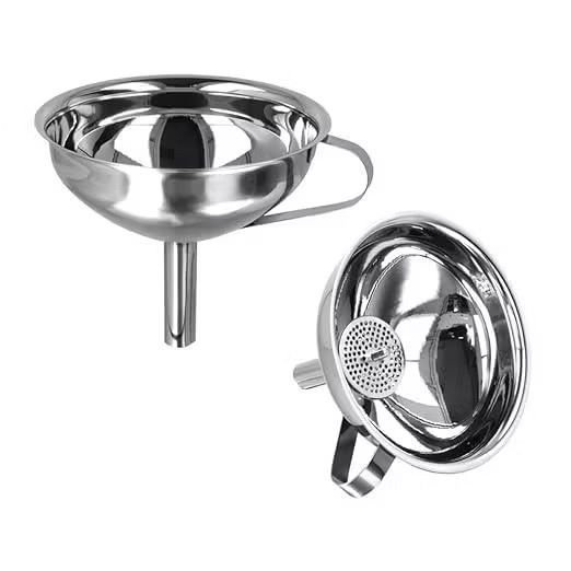 Funil em Aço Inox, Uso Geral, Cozinha, Restaurante, Bar, Laboratório, Uso Doméstico em Geral.