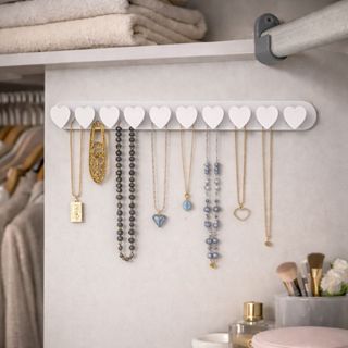 Organizador para Pendurar Joias Coração Expositor Suporte de Anéis Colares e Pulseiras em Oferta na Shopee