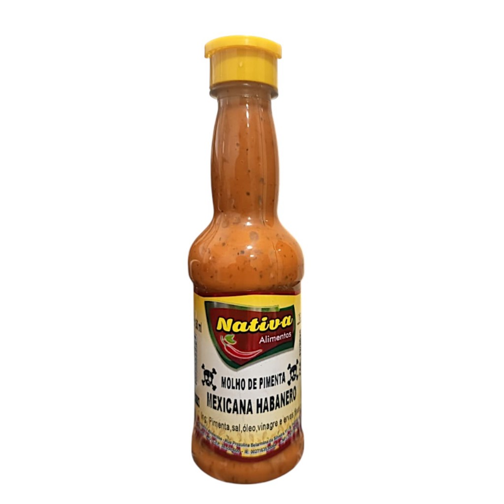 Molho De Pimenta Mexicana Habanero Nativa - 150ml em Oferta na Shopee