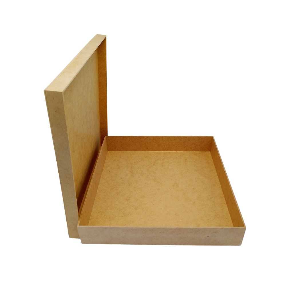 Caixa Tampa Sapato 30x30x5 Mdf Cru Para Decorar Montagem Presente Organização