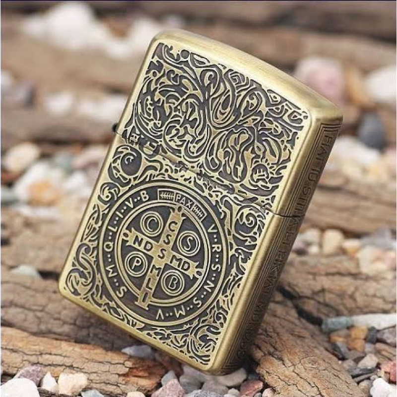 Isqueiro Zippo Moeda Antiga São Bento Dourado – Edição Colecionador Vintage em Oferta na Shopee