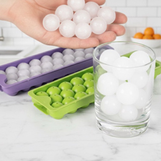 Kit 4 Forma De Gelo Redondo Bolinha Grande Plástico Para Drinks Whisky Cocktail Festa em Oferta na Shopee