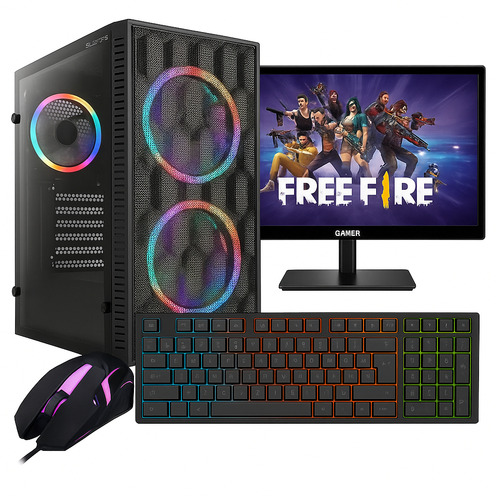 Computador Gamer Intel Core I5 8gb Ram SSD 120GB Gamer GT 210 + Monitor 19"