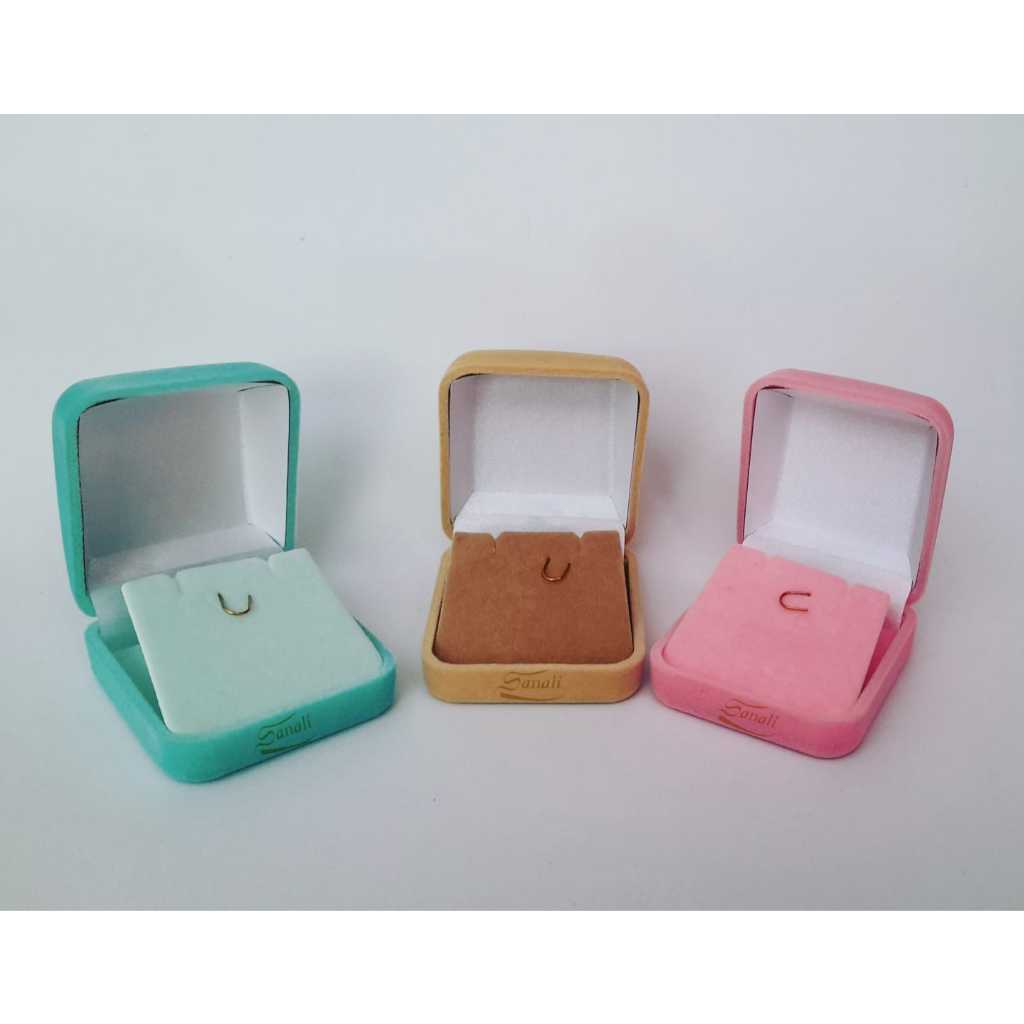 Kit 10 unidades Caixinha Estojo de Veludo Brinco Corrente Pingente (2EP-C) em Oferta na Shopee