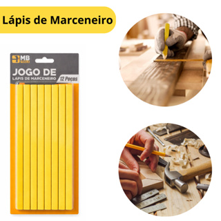 Lápis de Marceneiro e Carpinteiro Profissional Carpintaria Obra em Oferta na Shopee