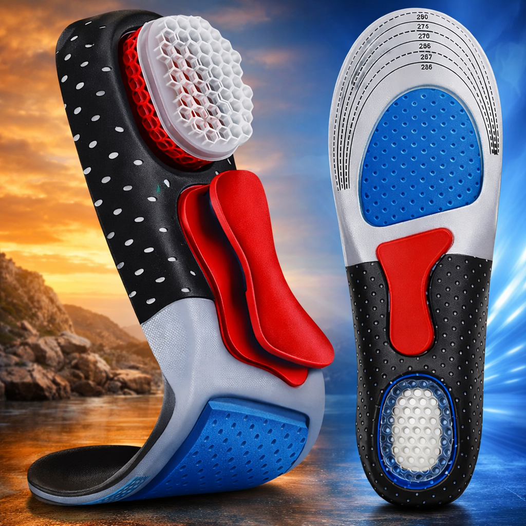 Palmilha Em Gel Ortopédica Alto Conforto Anatomica Para Esportes e Corrida em Oferta na Shopee