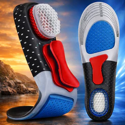 Palmilha Em Gel Ortopédica Alto Conforto Anatomica Para Esportes e Corrida
