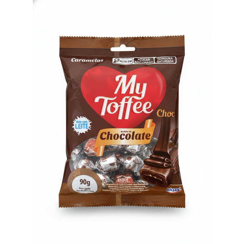 🍬 My Toffee Riclan – Diversos Sabores | 90g 🍫🍓🌿🍯
