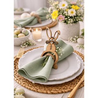 Kit com 12 Porta-Guardanapos Decorativos de Páscoa Coelho para Mesa Posta IDEAL DECORAÇÃO DE PÁSCOA em Oferta na Shopee