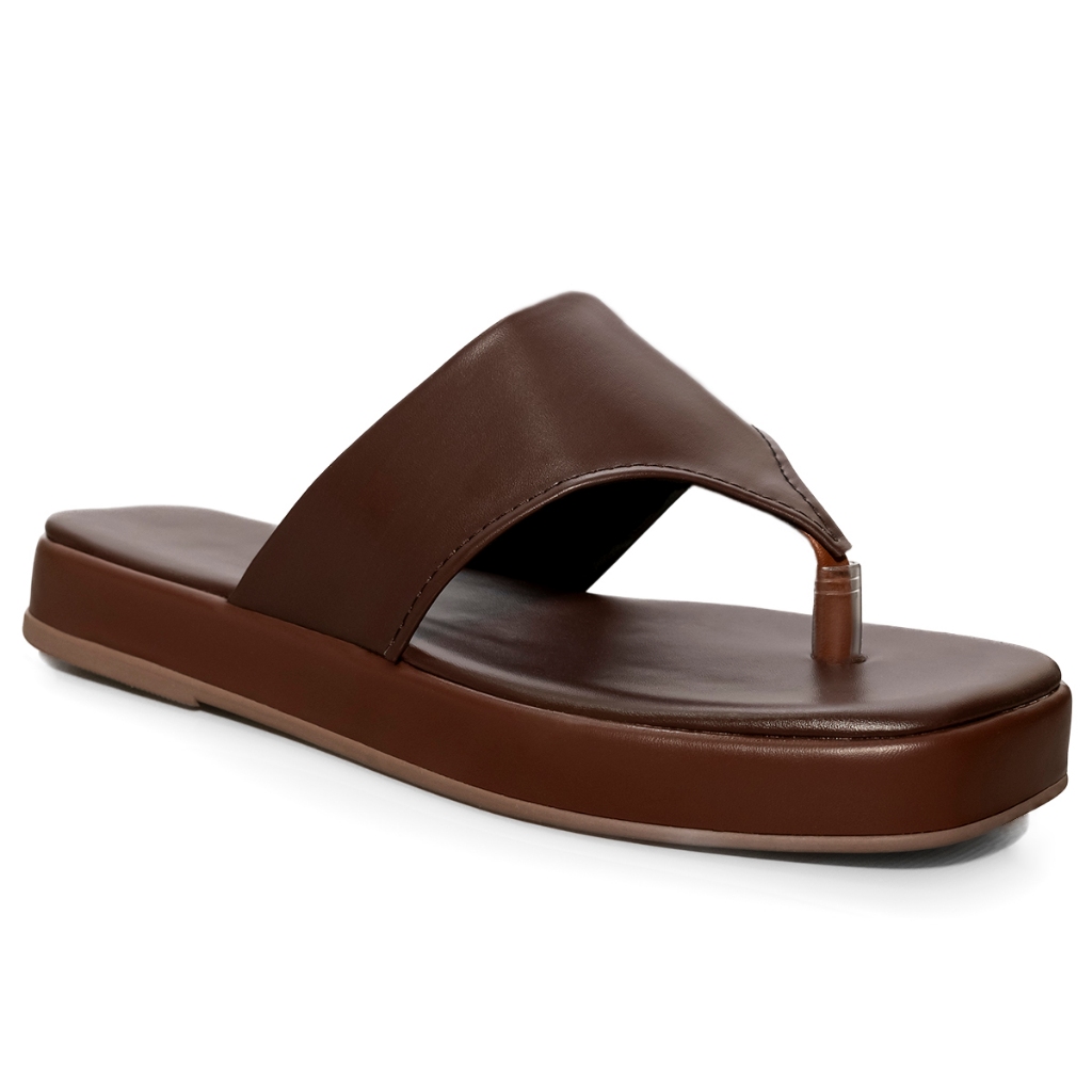 Sandália Feminina FlatForm Tamanco De Dedo Confortável Anabela Meia Pata Blogueira salto base medio 41 e 42  Modelo Lara