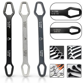 Chave Boca Fixa Aço Universal 8 A 22mm Cabeça Dupla Torx