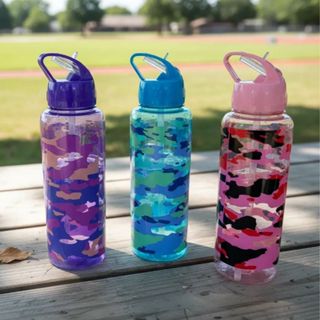 Garrafa Squeeze Camuflada Exercito Cores 700ml com Canudo Garrafa Corrida Academia Volta as Aulas em Oferta na Shopee