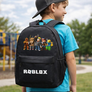 Mochila Roblox Infantil Menino Bolsa Escolar Academia Trabalho De Costas Grande Bag Reforçada Preta em Oferta na Shopee