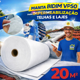 Tela Manta Mantatec Bidim Vp50 20 Metros 2 Impermeabilizante Telhados Telhas e Lajes em Oferta na Shopee