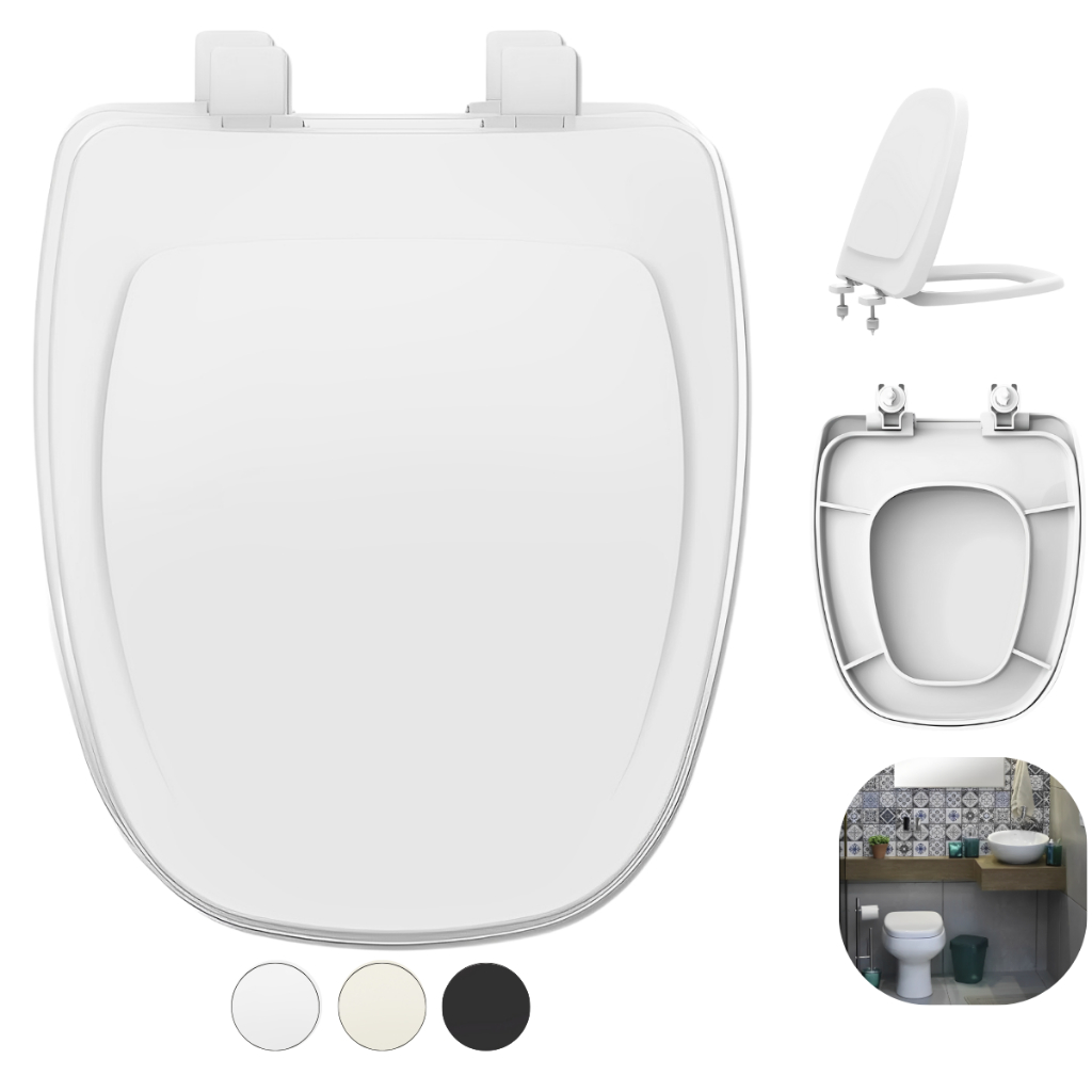 Tampa de Vaso Assento Monte Carlo para Bacia Deca 1.6 gpf / 6.0 Lpf