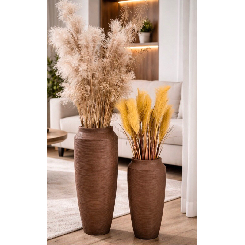 Kit 2 vasos p plantas egípcio decorativo luxo texturizados em Oferta na Shopee