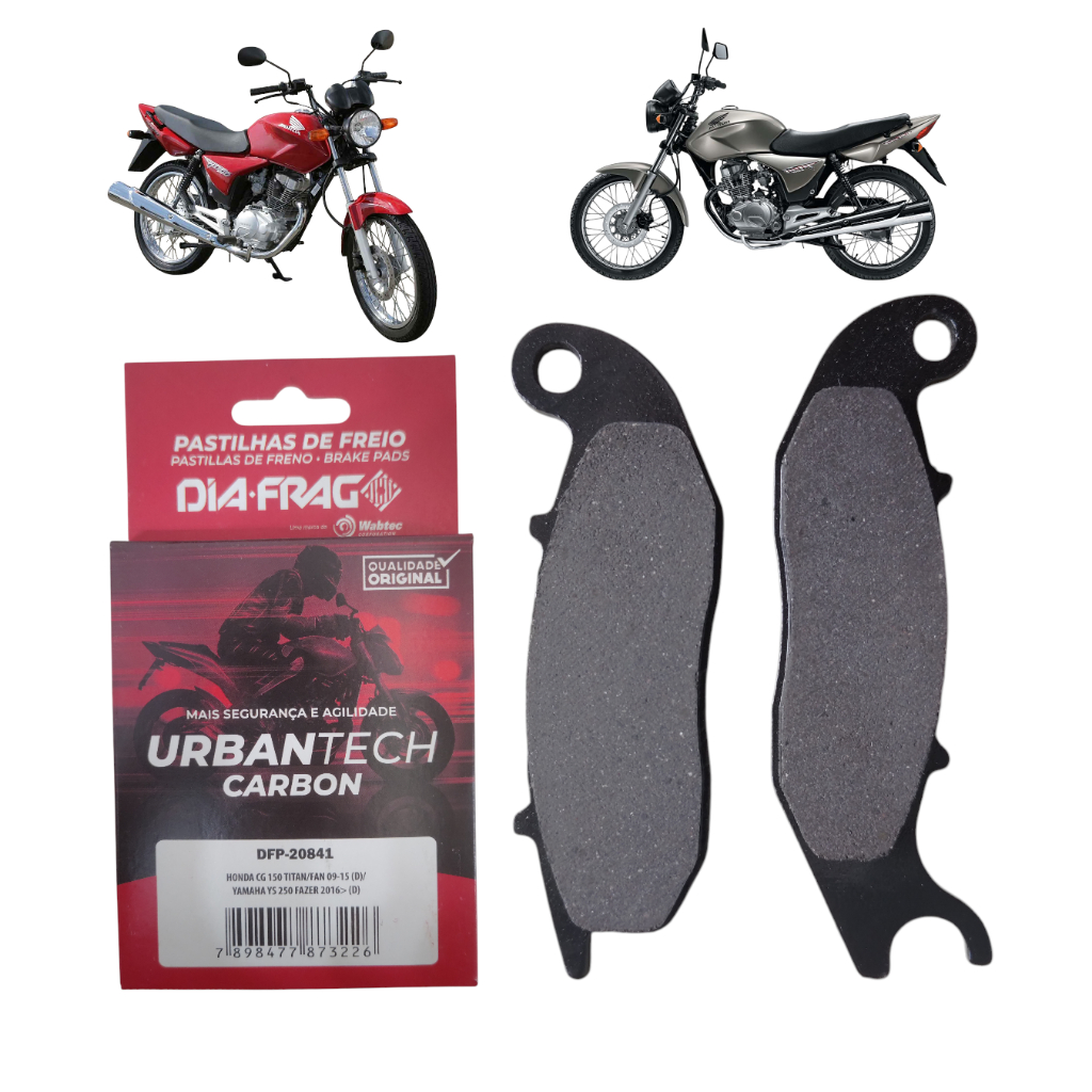 Pastilha de Freio Dianteira Honda CG 150 NXR 160 Fazer YS Dianteiro em Oferta na Shopee