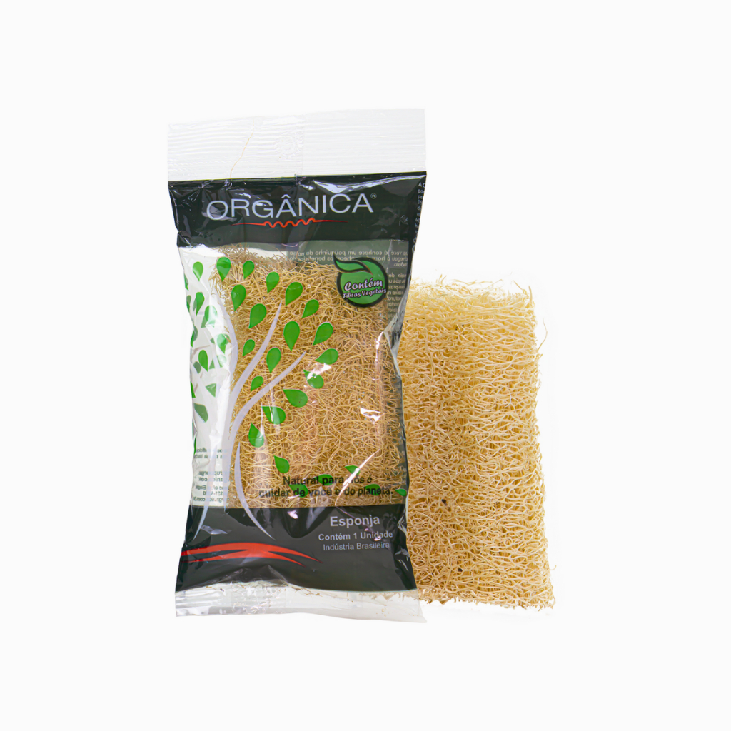 Esponja Bucha Vegetal Banho Sitio Sto Antônio Amarela Natural 12cm Amarelo