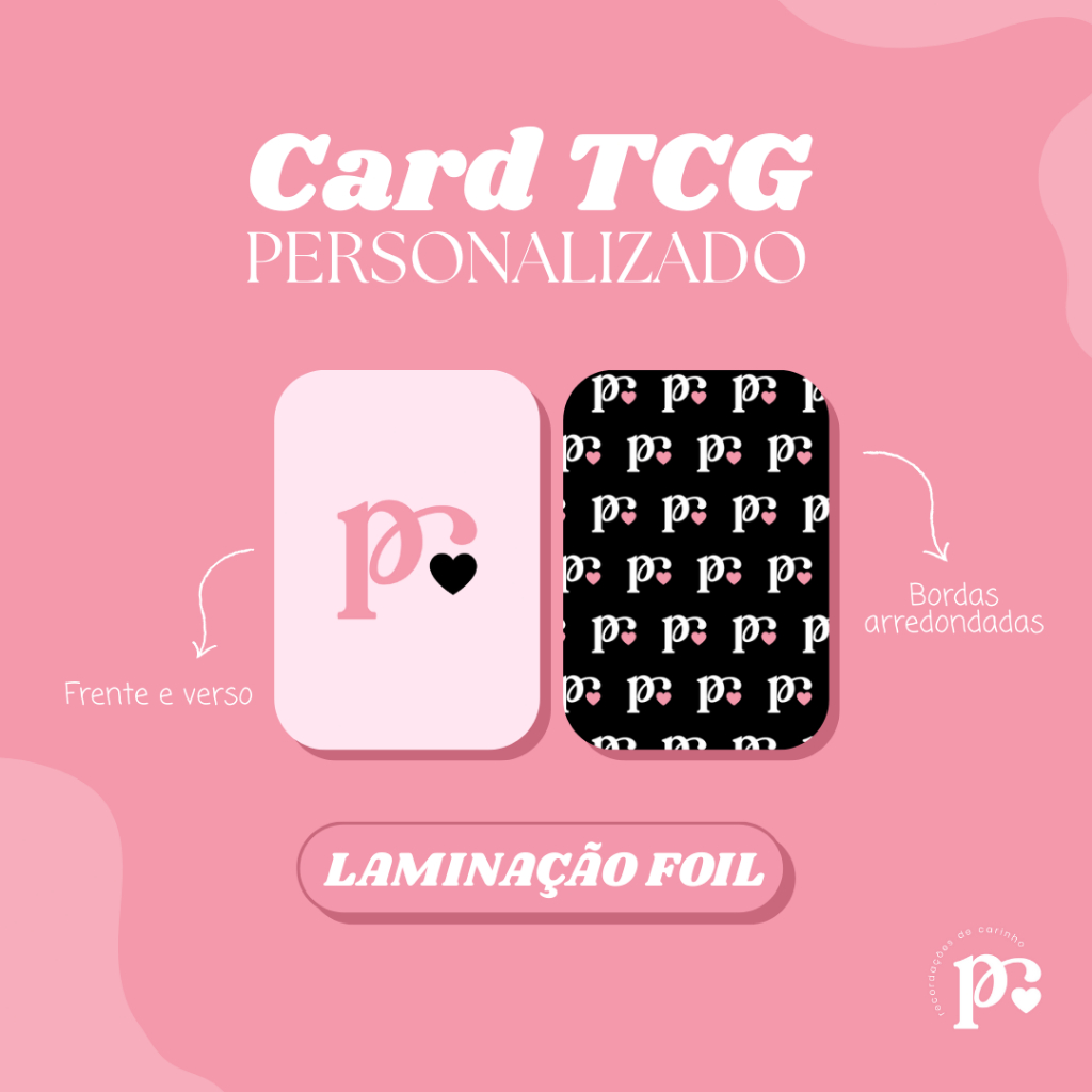 Cartas Personalizadas Colecionáveis - Estilo Anime - LAMINAÇÃO ESTILO FOIL | Presente Afetivo