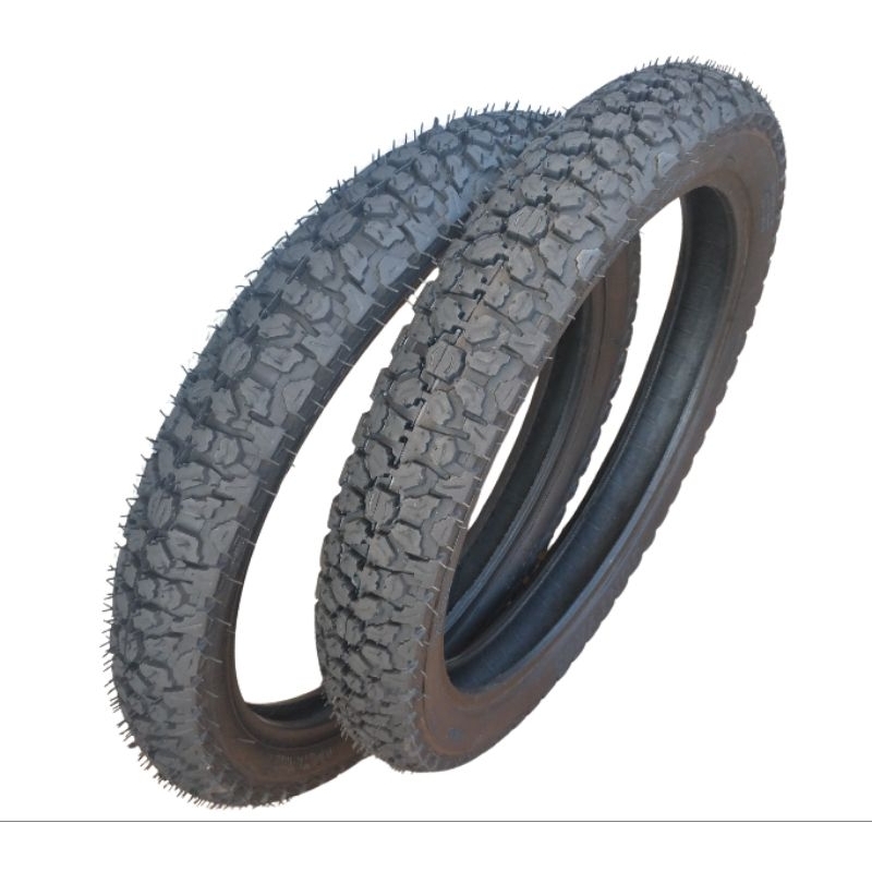 Par de Pneus Borrachudos 2.75-18 + 90/90-18 CG 125/150 Titan Fan Start YBR Factor Fazer 150 em Oferta na Shopee