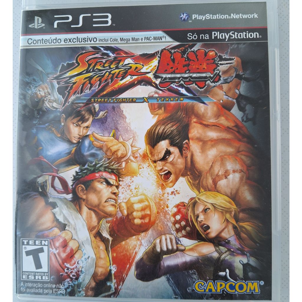 Jogo Street Fighter x Tekken PS3 Original - Completo com Encarte - Legendas PT-BR