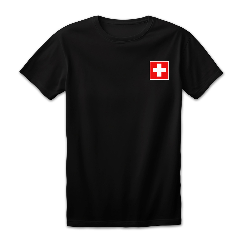 Camiseta Unissex Estampa Suíça Copa do Mundo 2026 Futebol Algodão Conforto Verão Dia a Dia Promoção